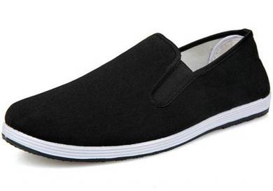 A0268 Kasut Hitam Black Slip On Breathable Shoes