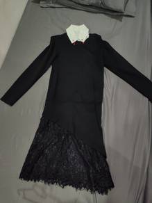 Thickened, warm, and elegant long-sleeved dress