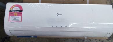 Midea 1.0hp air cond free install (Used)