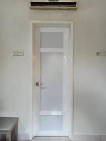 Pintu Bilik Office Aluminium-Kaca