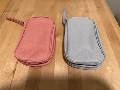 2 Cable Charger Organisers TEMU Grey Pink