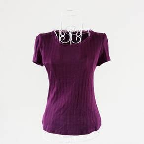 Burberry Crew Neck Purple Top
