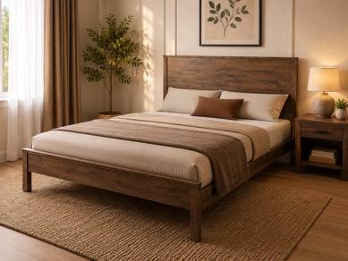 Queen Bed Modern & Comfort