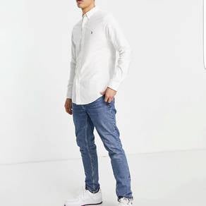Ralph Lauren oxford shirt in slim fit white