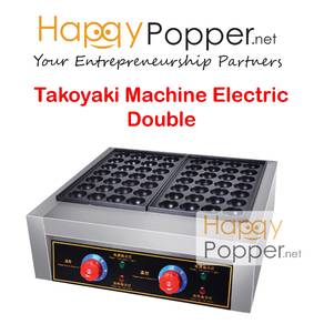Mesin Takoyaki Machine Electric Double Plate New
