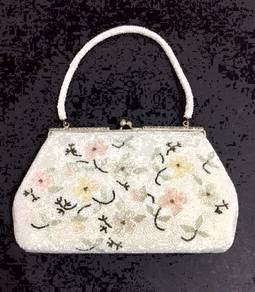 Vintage 1960s Beaded Evening Purse - Made in Japan