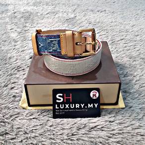 Louis Vuitton Denim Logo Belt