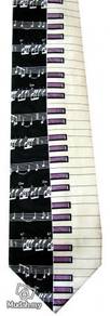 Keyboard Piano Musical instrument Novelty Neck Tie