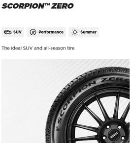 255 60 20 pirelli scorpion zero DEFENDER 2025 NEW