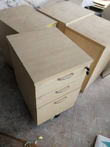 Maple High 3 Drawer Mobile Pedestal TB378