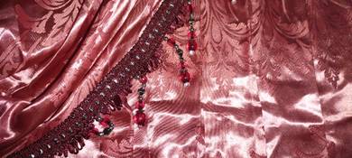 Scallop Langsir Satin