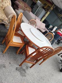 Dining table 6 chair Marble 