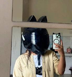 HNJ Cat Ear Fullface Helmet