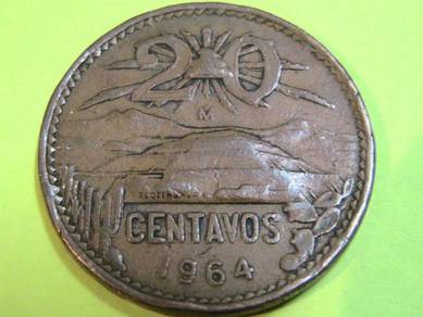 Maxican 20 Centavos 1964