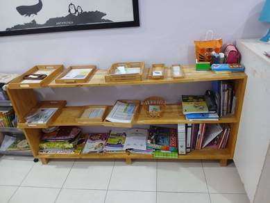 shelf for arrange study materials for kids