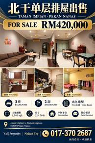 1-storey Terraced House For Sale in Pekan Nanas,JHR