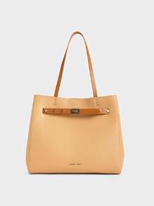 CHARLES & KEITH Grommet Strap Tote Bag