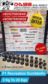 F1 Recreation Dumbbells Set Secondhand Gym Equipme