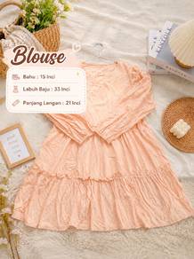 Blouse Peach Soft Girl