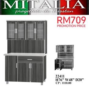 Kitchen Cabinet 1.2m | Kabinet Dapur 4'kaki Murah