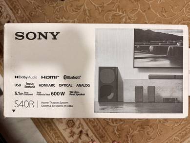 Sony HT-S40R Home Cinema W/ Wireless Rear Speakers