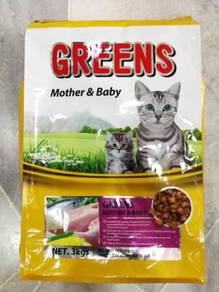 Greens Mother & Baby Cat Food Makanan Kucing 3kg