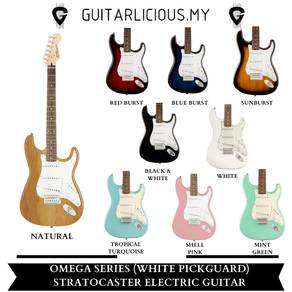 OMEGA Series (WHITE Pickguard) Stratocaster Guitar