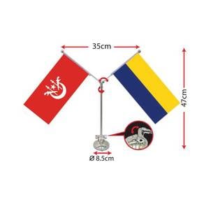 Table Flag Stand (Double) Y Shape -