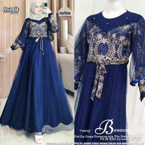 Besava long sleeve Dress blue nude red pink mint