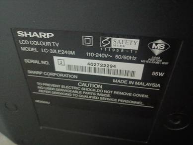 tv rosak utk sparepart shj