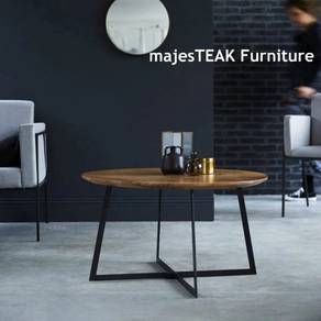 Teak Metal Coffee Table
