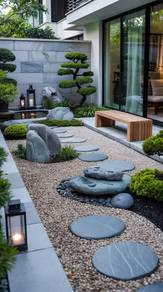 japanese Zen garden 