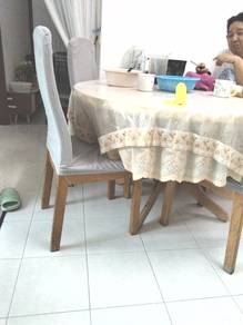 meja makan bulat 6 org UTK dijual