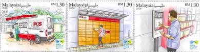 Mint Stamp World Post Day Malaysia 2020