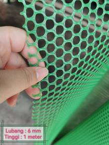 Pvc netting 6mm x 1m - 1 roll / jaring plastic