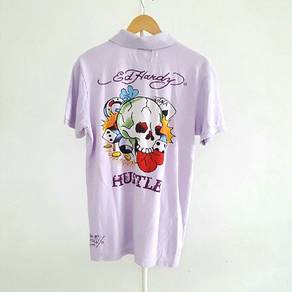 Ed Hardy Purple Polo T-shirt