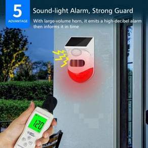 Solar Motion Sensor Infrared Alarm Detector Sensor