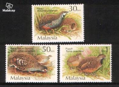 Mint Stamp Quails and Patridges Malaysia 2001