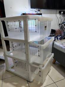 Triple storage box pets