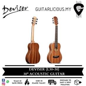 Deviser 30 inch Acoustic Travel Guitar L30-30