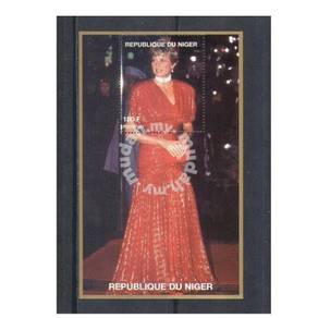 Princess Diana stamp minisheet 1997 Niger mnh D4
