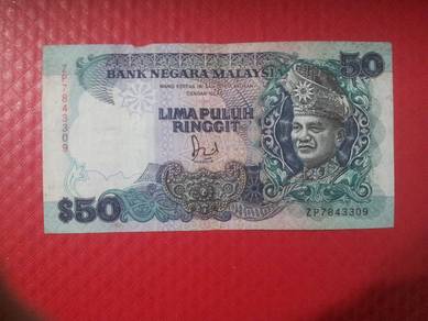 Malaysia RM50 Dato Jaffar siri 6  1986-95 ZP