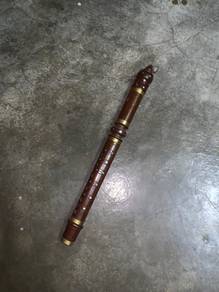Brown Tika Wooden Carved Flute