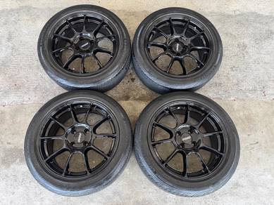 Rim ze40 gloss black 16 inch alza vios city myvi