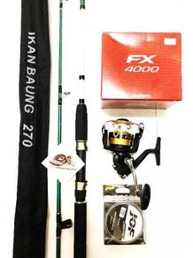 Shimano fx reel combo alpine ikan baung solid rod