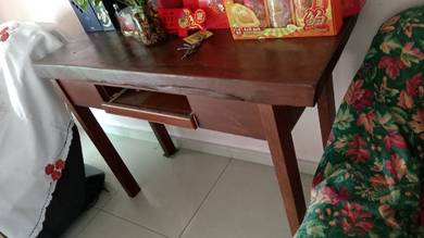 Authentic Hardwood Table and Bamboo Chairs
