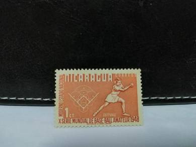 1949 Nicaragua Stamp World Amateur Baseball, MNH