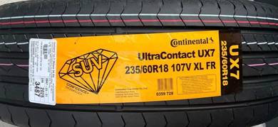 235 60 18 CONTINENTAL UX7 Tayar Tyre New 2025