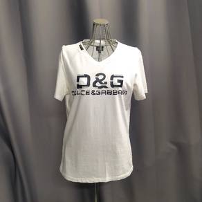DOLCE&GABBANA  White T-shirt With Logo Print