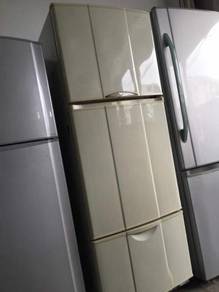 National 3 doors Refrigerator Peti Sejuk Ais